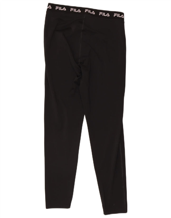 Fila Dame Grafiske Leggings UK 16 Large Sort