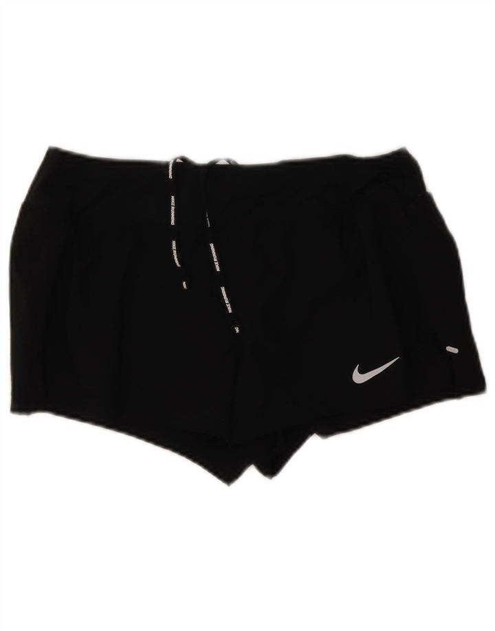 NIKE Dri Fit sportsshorts til kvinder UK 14 Medium Black Polyester