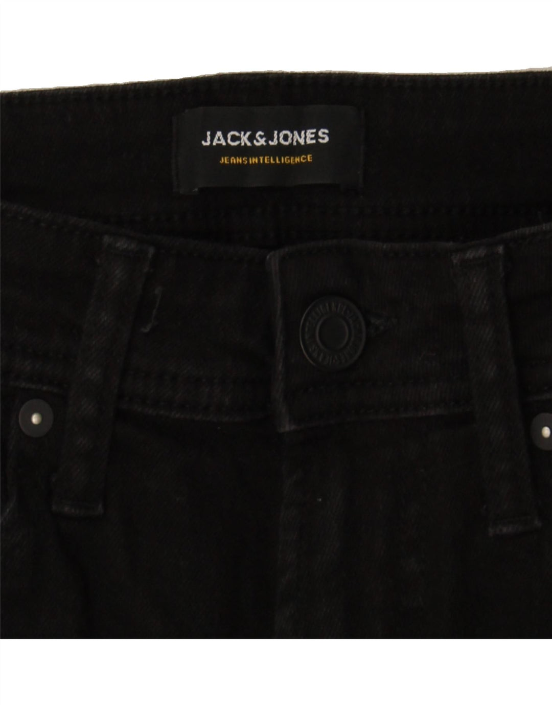 JACK & JONES Mens Slim Jeans W30 L32 Black Cotton Vintage Jack & Jones and Second-Hand Jack & Jones from Messina Hembry 
