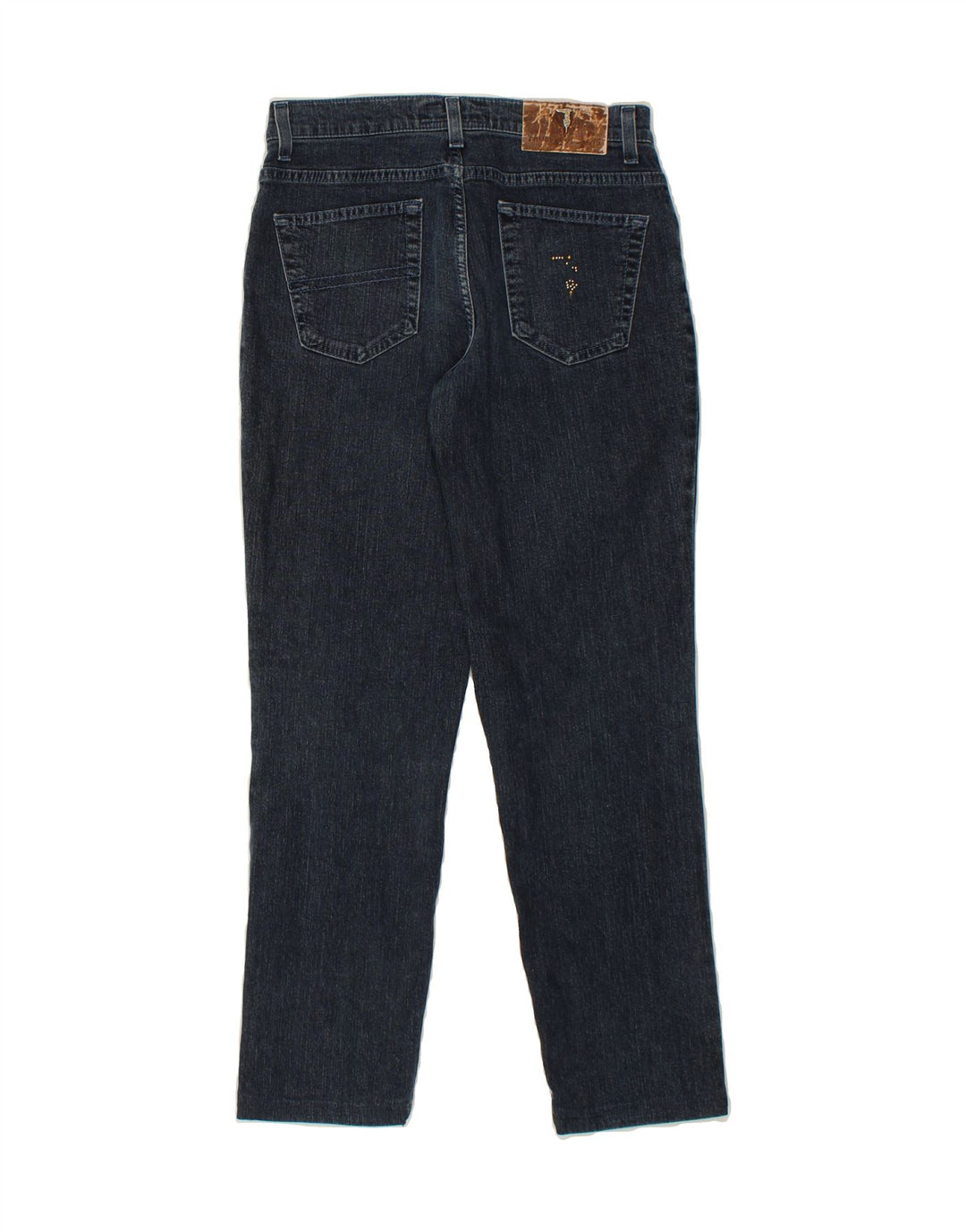 TRUSSARDI Womens Tapered Jeans W25 L38 Blue Cotton Vintage Trussardi and Second-Hand Trussardi from Messina Hembry 