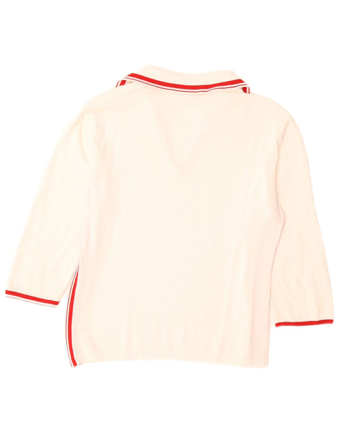 Escada Dame Polo Neck sweater EU 38 Medium White Colourblock