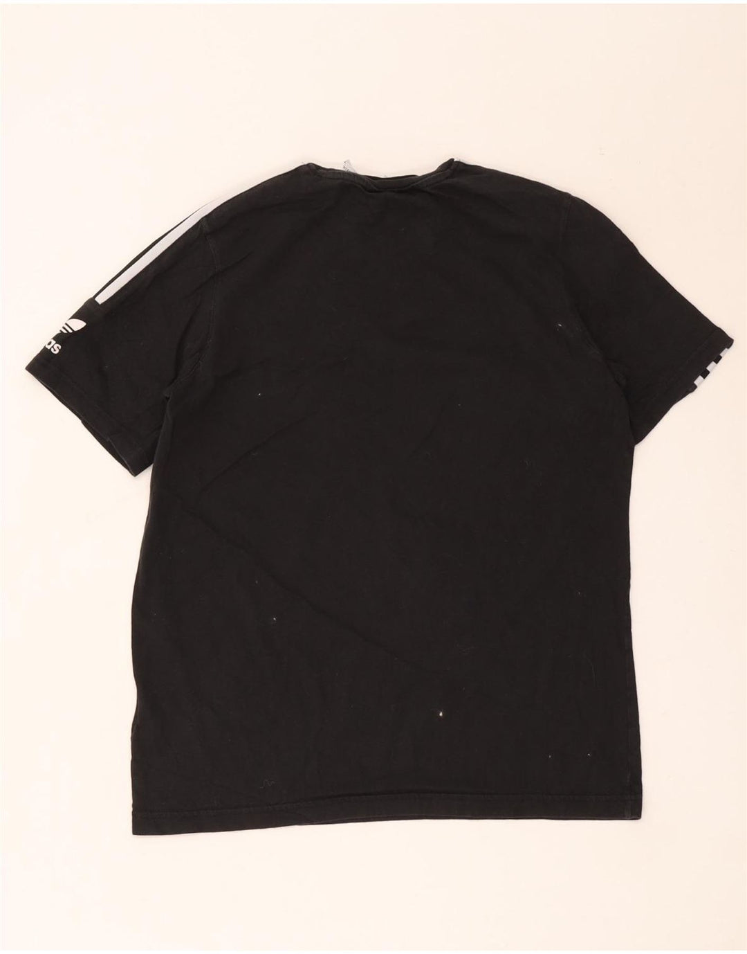 Adidas Herre T-Shirt Top Medium Sort Bomuld