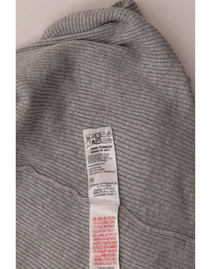 Marks & Spencer Damebluse Top UK 14 Stor Grå Viscose