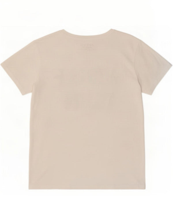 Guess Womens Grafisk T-Shirt Top UK 14 Large White