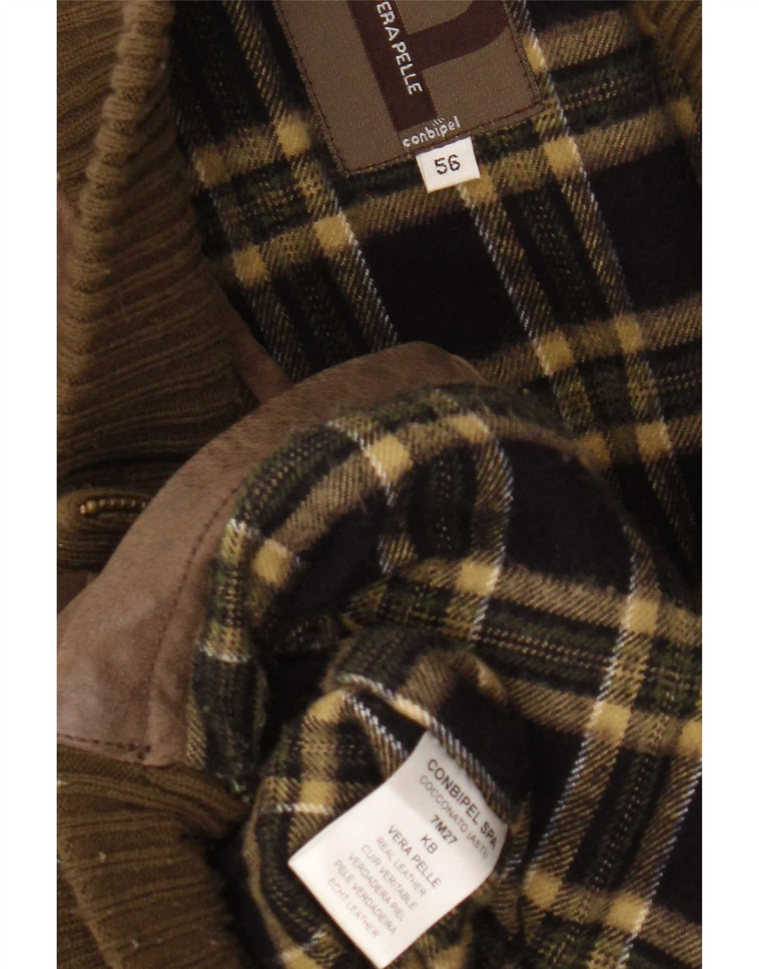 Conbipel Herre Læderjakke IT 56 2XL Brun
