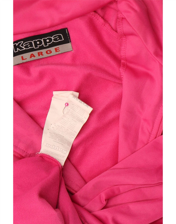 Kappa træningsdragt topjakke til kvinder UK 16 Large Pink Polyester