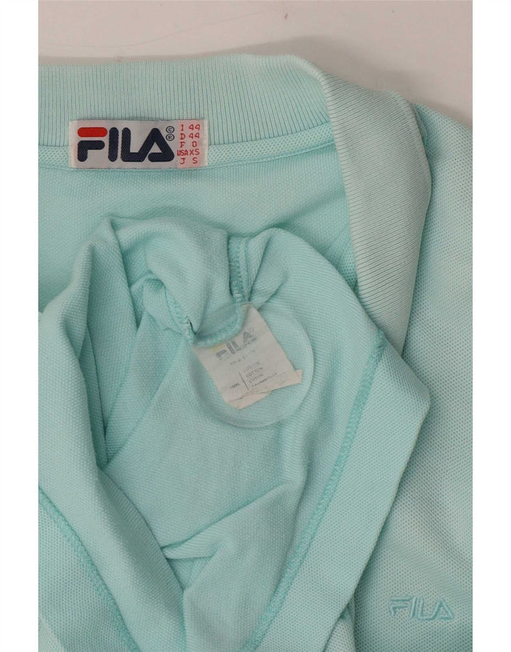 Fila herre poloshirt XS turkis bomuld
