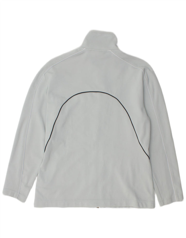 ASICS Womens Tracksuit Top Jacket UK 16 Large Grey Polyamide