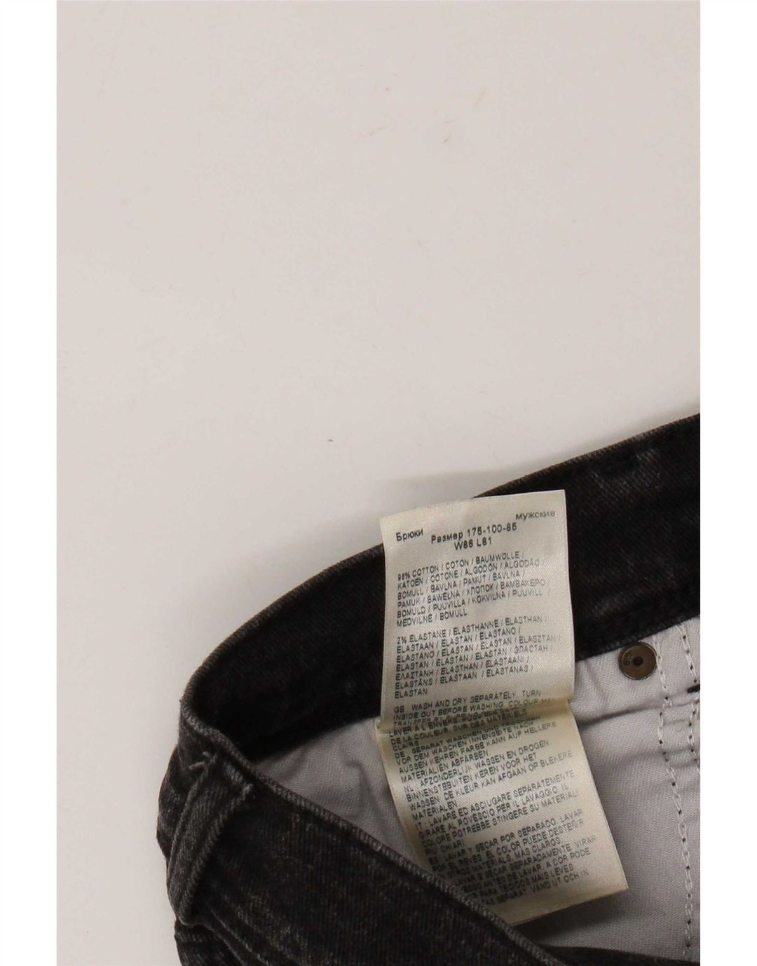 Wrangler Herre Capri Regular Fit Straight Jeans W34 L22 Sort Bomuld
