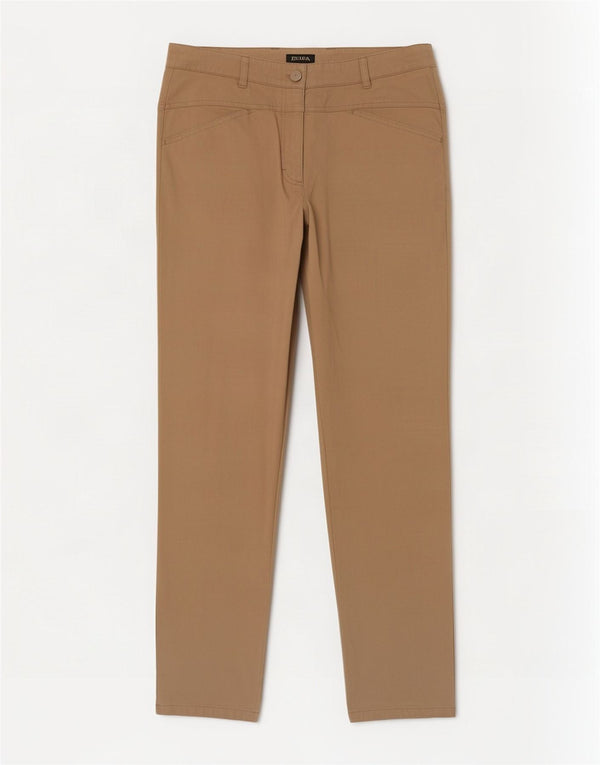 Escada lige chinobukser til kvinder EU 40 Medium W30 L28 Beige bomuld
