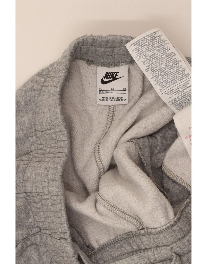 NIKE Boys Cargo træningsdragt Bukser Joggers 13-14 år XL Grå Flecked