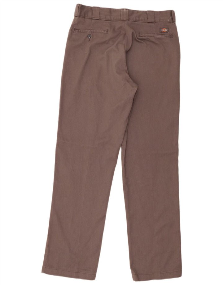 Dickies Straight Chino-bukser til mænd W34 L34 Grå polyester