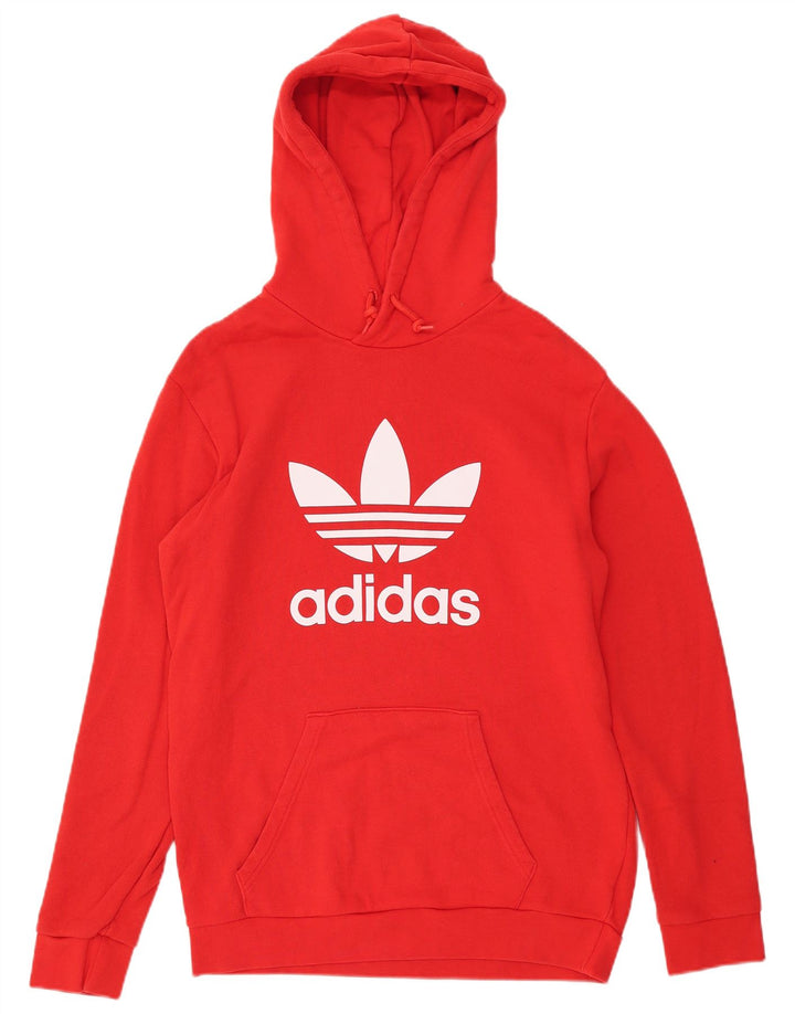 Adidas Grafisk hættetrøje til mænd Medium rød bomuld