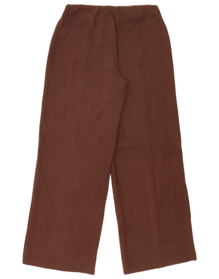 Zara striktrøjebukser til kvinder UK 14 Medium Brun Polyester