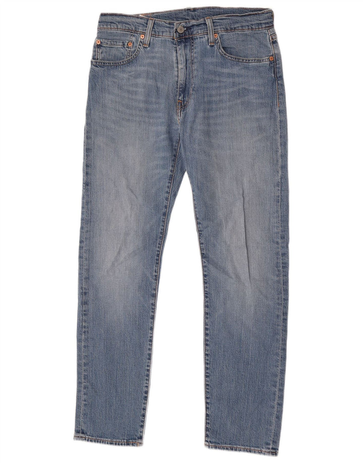 Levi's Herre 502 tilspidsede jeans W32 L32 blå bomuld