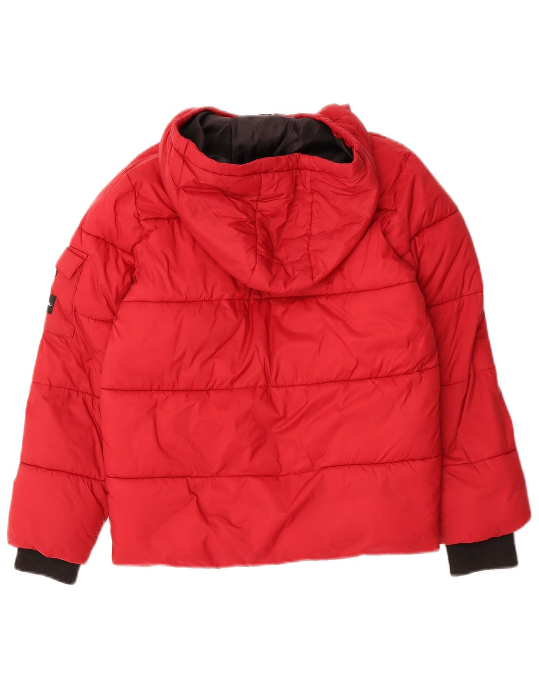 Dyr drenge hætte polstret jakke 7-8 år rød nylon