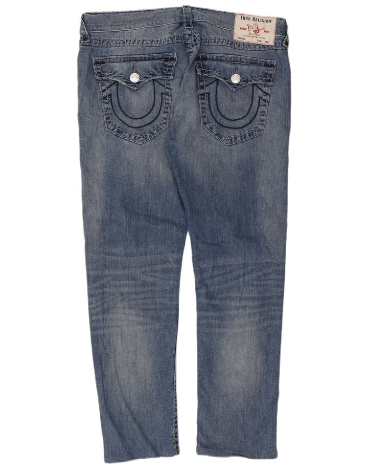 True Religion Herre Slim Jeans W40 L31 Blå Bomuld