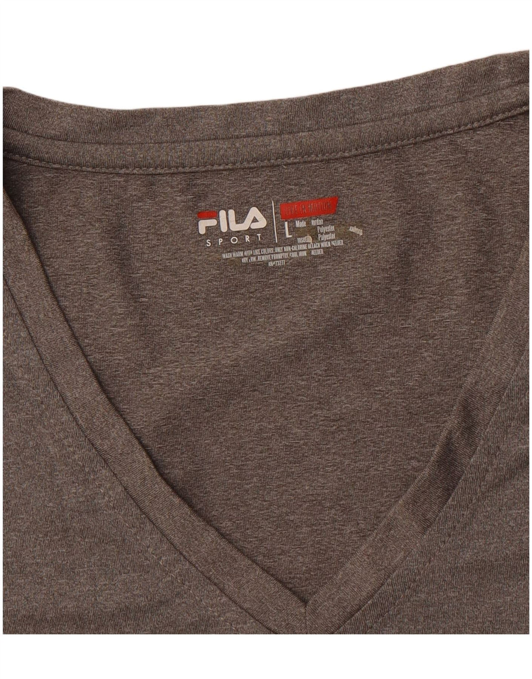 FILA Womens T-Shirt Top UK 16 Large Grey Polyester
