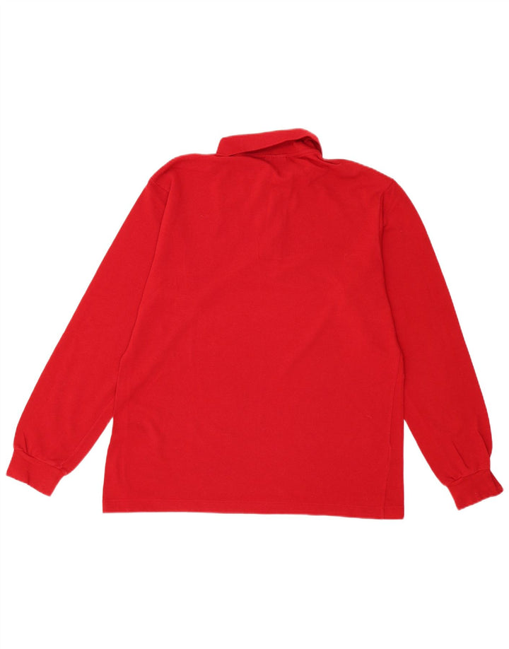 Lacoste Langærmet Polo Shirt til mænd Størrelse 4 Medium Rød Bomuld