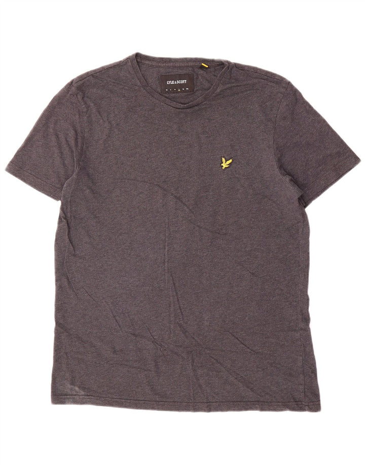 Lyle & Scott Herre T-Shirt Top Stor Grå Bomuld