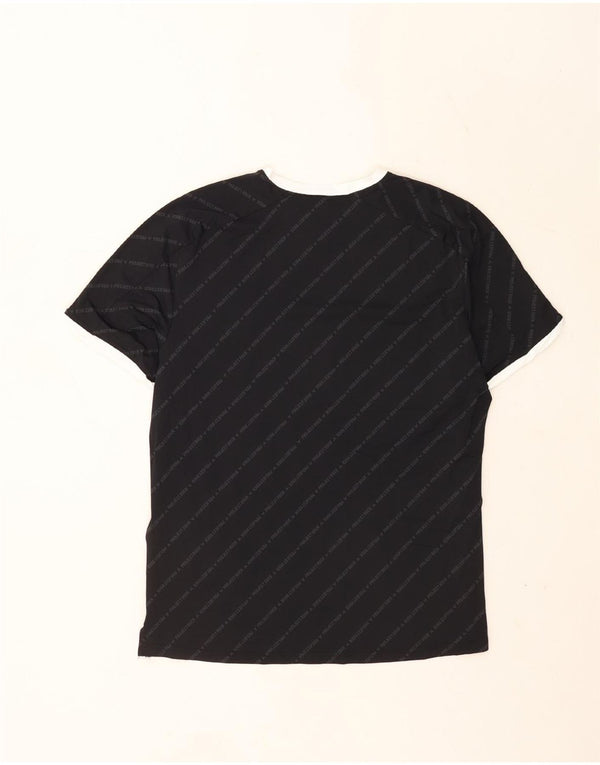 Under Armour Herre Grafisk T-Shirt Top Stor Sort Stribet Nylon Sports