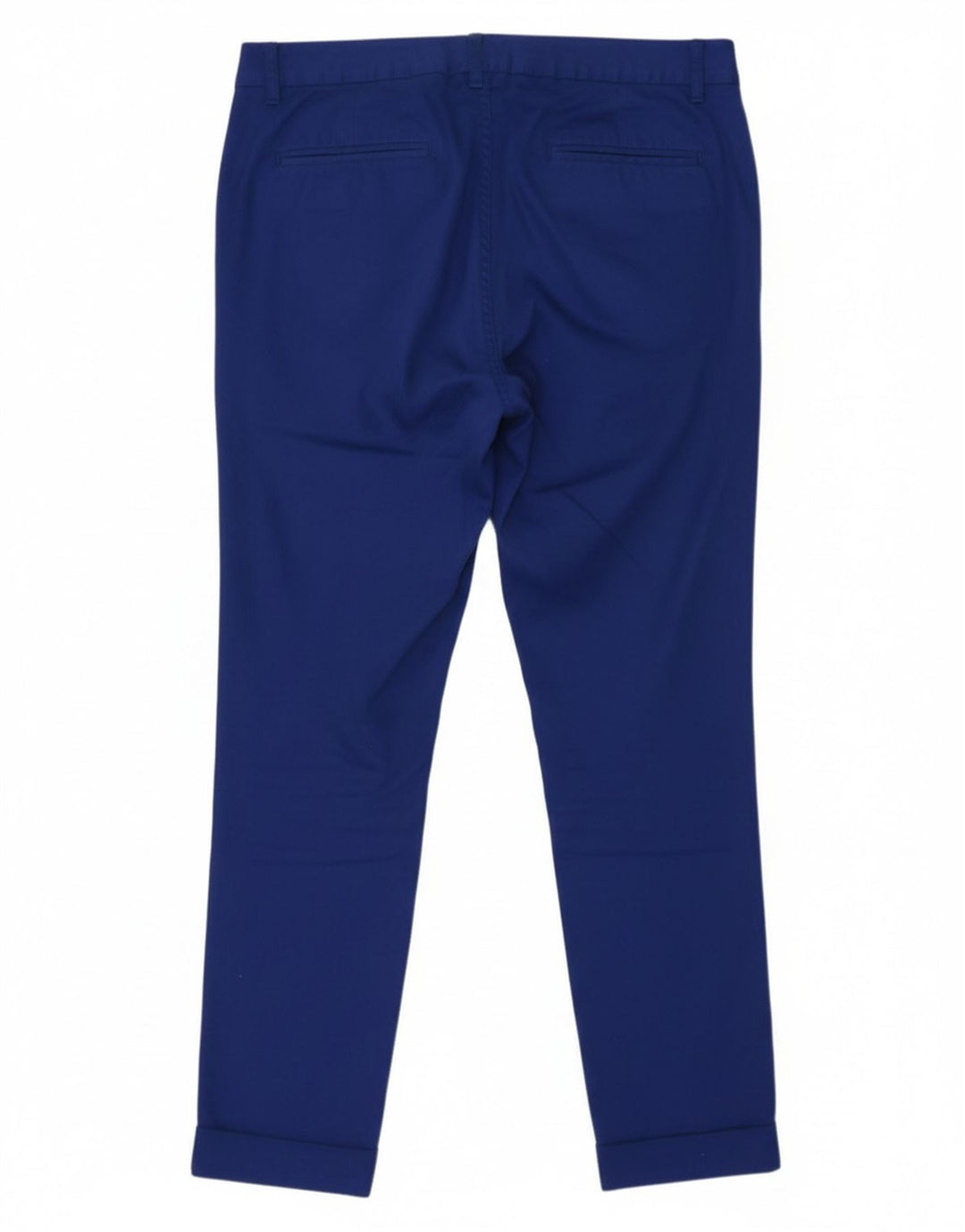 MASSIMO DUTTI Womens Slim Chino Trousers EU 40 Medium W30 L29 Blue