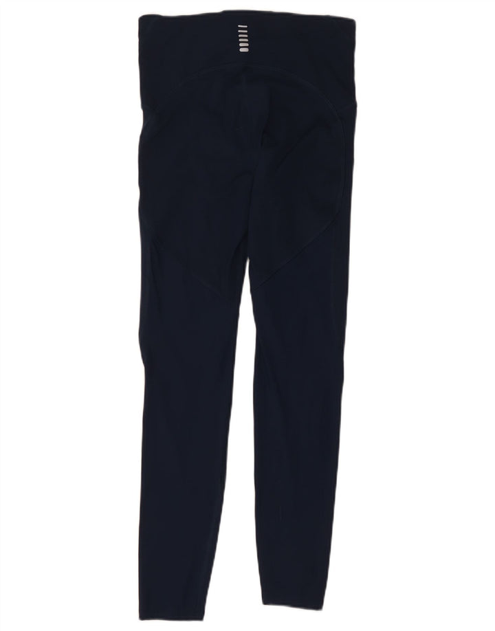 Under Armour Grafiske Leggings til kvinder UK 12 Medium Navy Blue Polyester