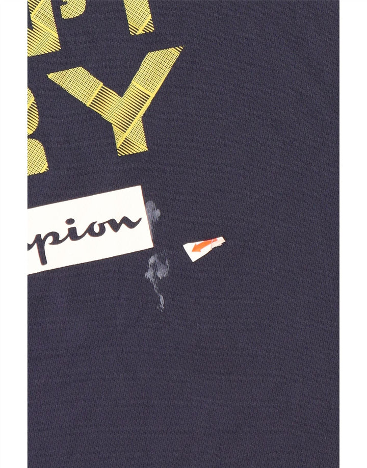CHAMPION Drenge Grafisk Vest Top 11-12 år Large Navy Blue