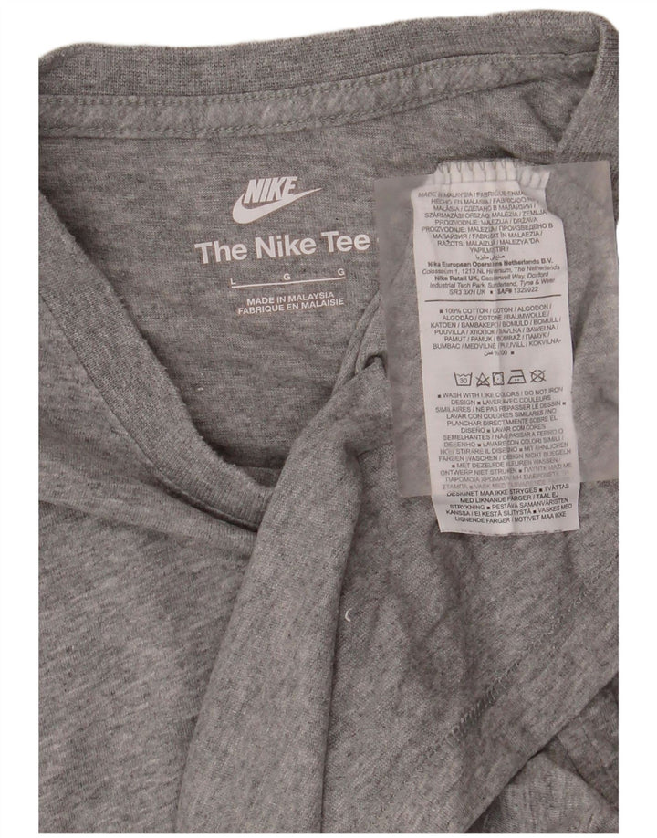 NIKE T-shirt top til mænd, stor grå bomuld