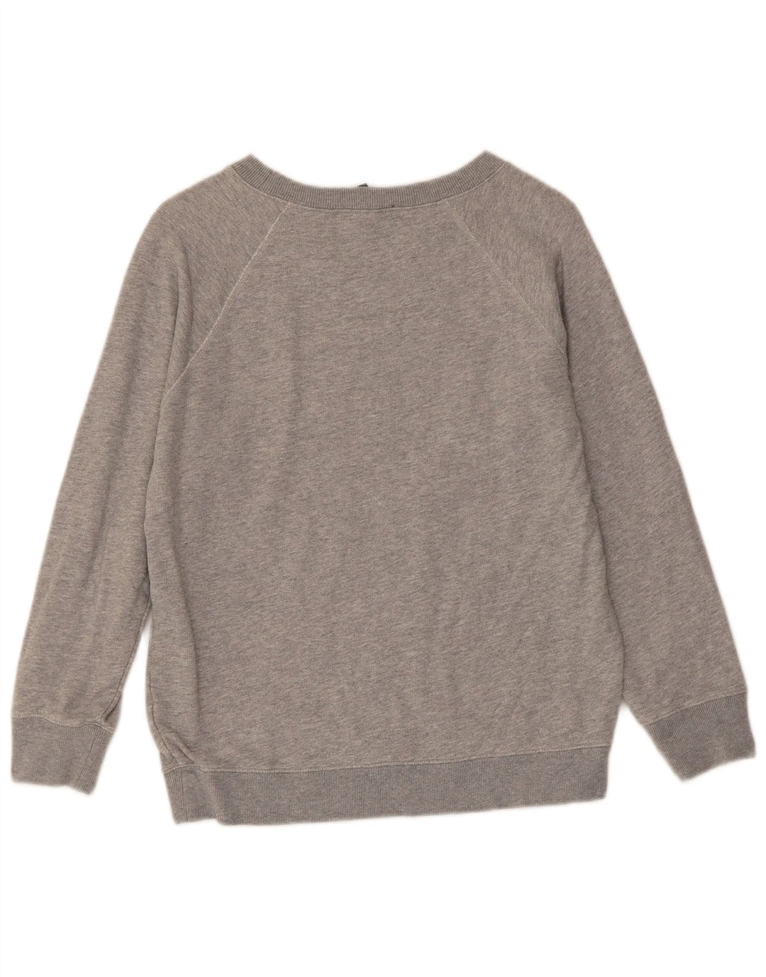 J. CREW Graphic Sweatshirt Jumper UK 10 lille grå bomuld