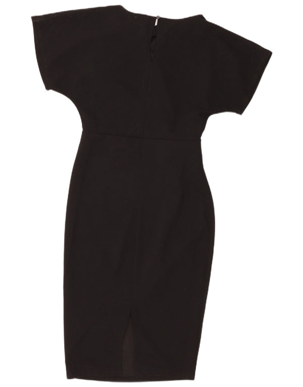 Lipsy Womens Batwing Sheath Dress UK 10 Small Black