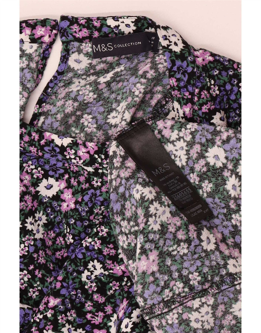 Marks & Spencer Damebluse Top UK 10 Small Multicolored Floral