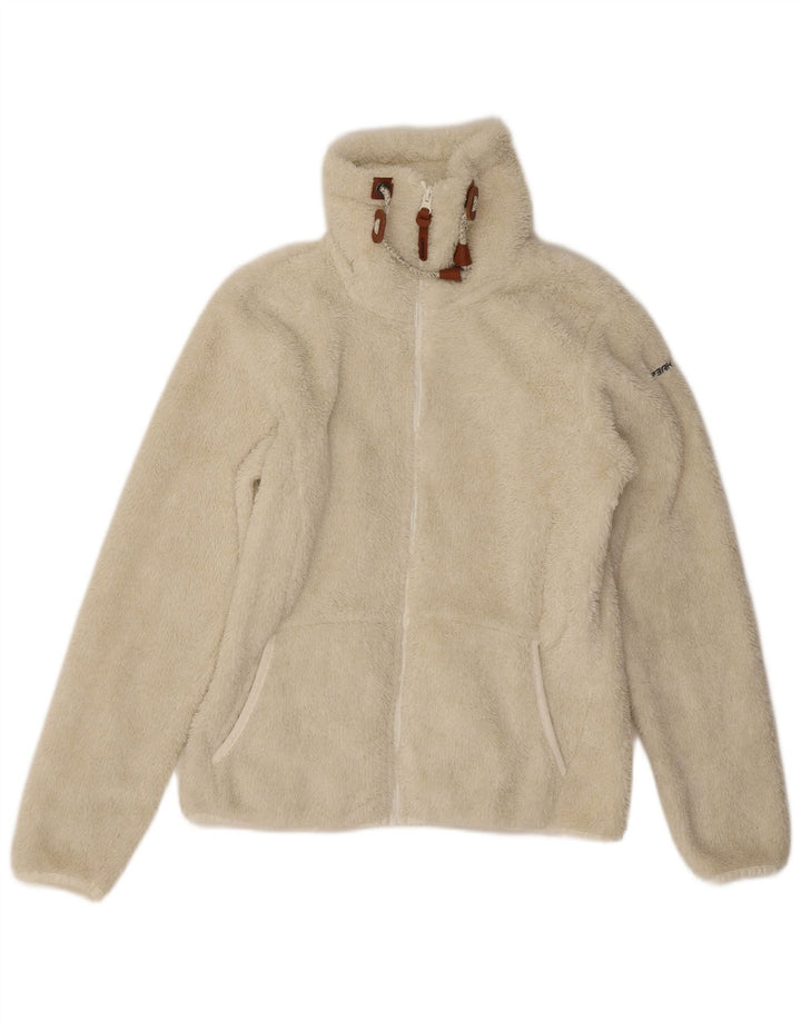 Icepeak Fleecejakke til kvinder UK 16 Large Off White Polyester
