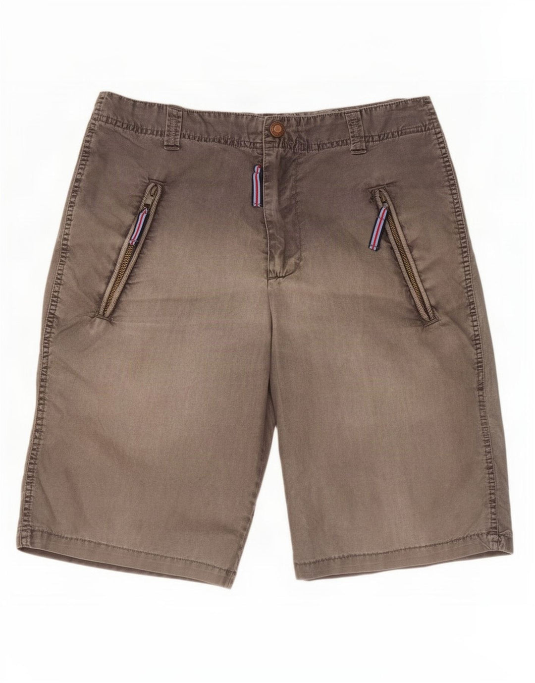 Zara Herre Chino Shorts EU 38 Small W30 Grå Polyester