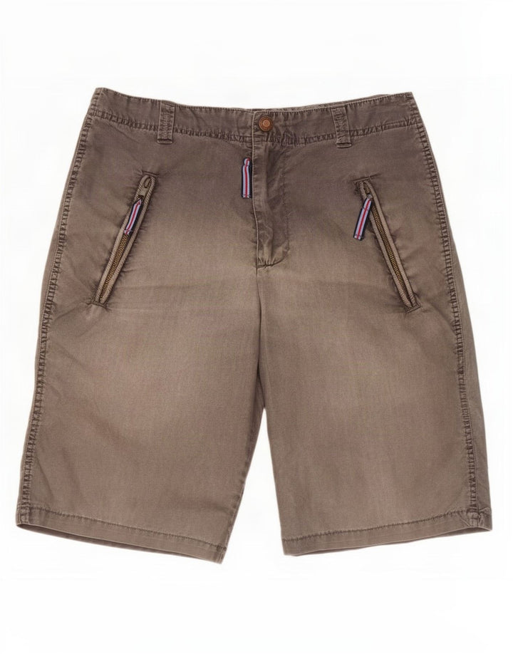 Zara Herre Chino Shorts EU 38 Small W30 Grå Polyester