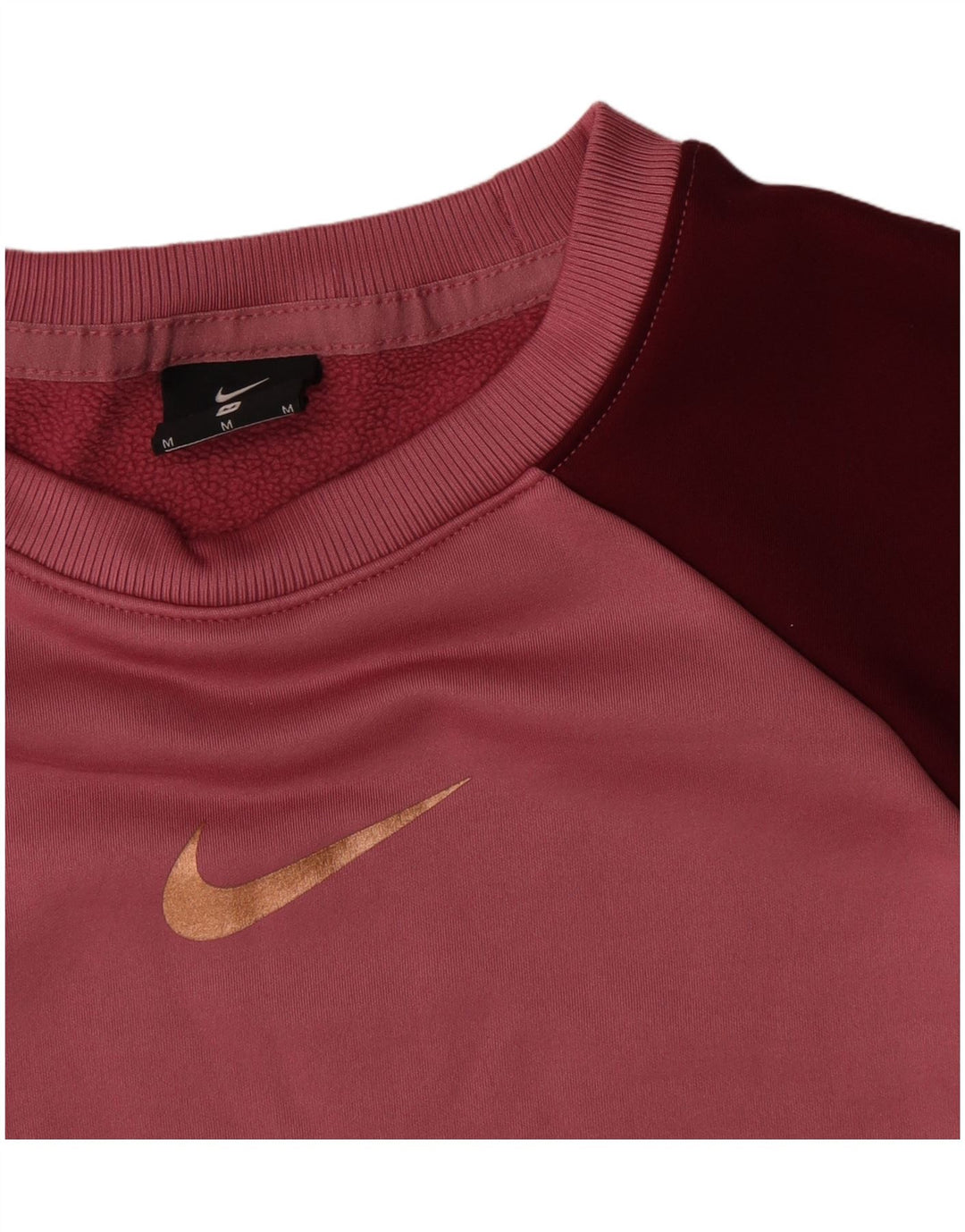 Nike Sweatshirt til mænd Medium Pink Colourblock Bomuld