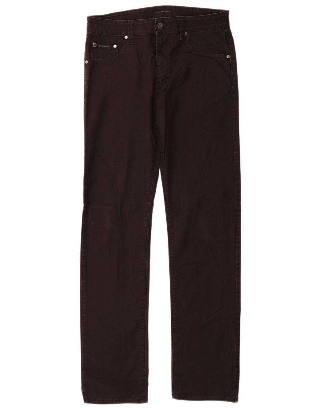 Calvin Klein Straight Jeans til mænd W30 L34 Sort bomuld