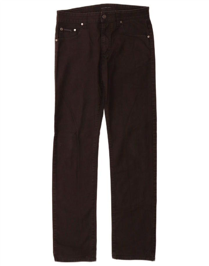 Calvin Klein Straight Jeans til mænd W30 L34 Sort bomuld