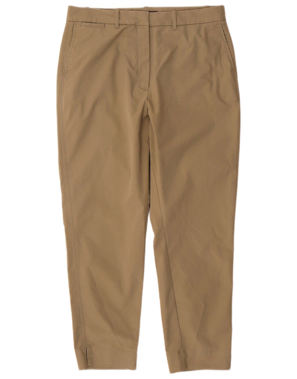 Marks & Spencer Dame Slim Chino Bukser UK 16 Large W32 L28 Khaki Bomuld