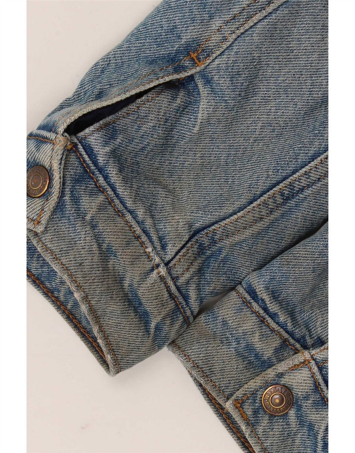 Levi's Herre Denim Sherpa Jacket UK 34 XS Blå Bomuld