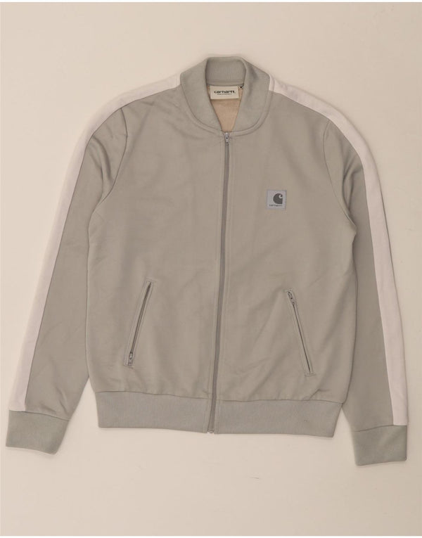 CARHARTT træningsdragt topjakke til kvinder UK 10 Small Grey Colourblock