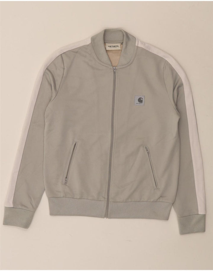 CARHARTT træningsdragt topjakke til kvinder UK 10 Small Grey Colourblock