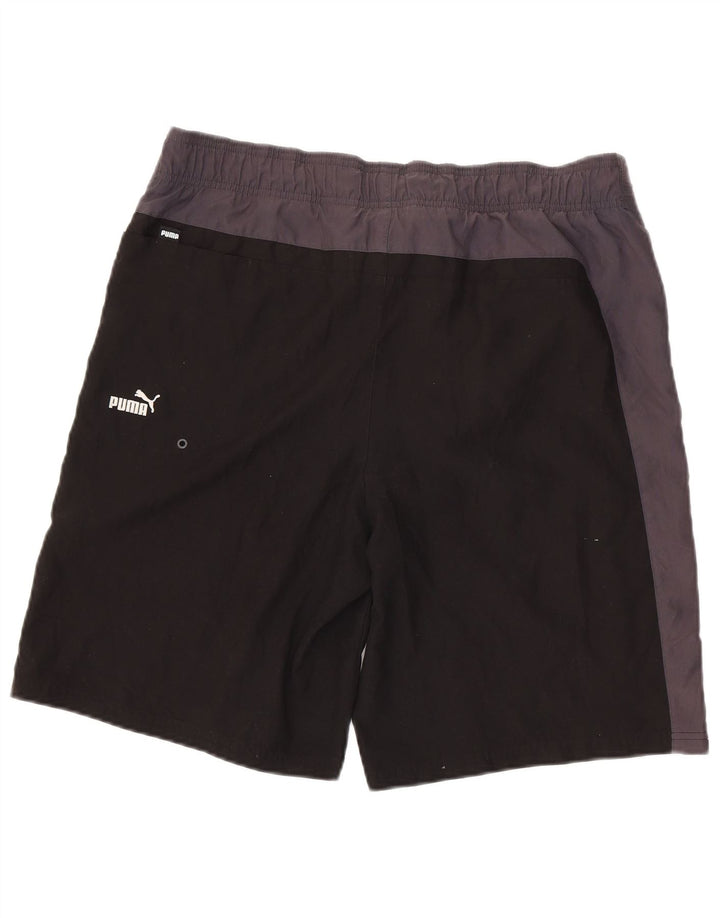 Puma Herre grafiske badeshorts Stor sort farveblok