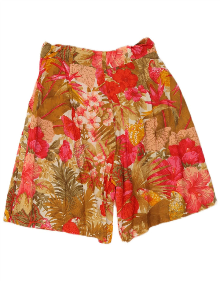Express Kvinders Højtaljede Casual Shorts Medium W26 Flerfarvet Blomster