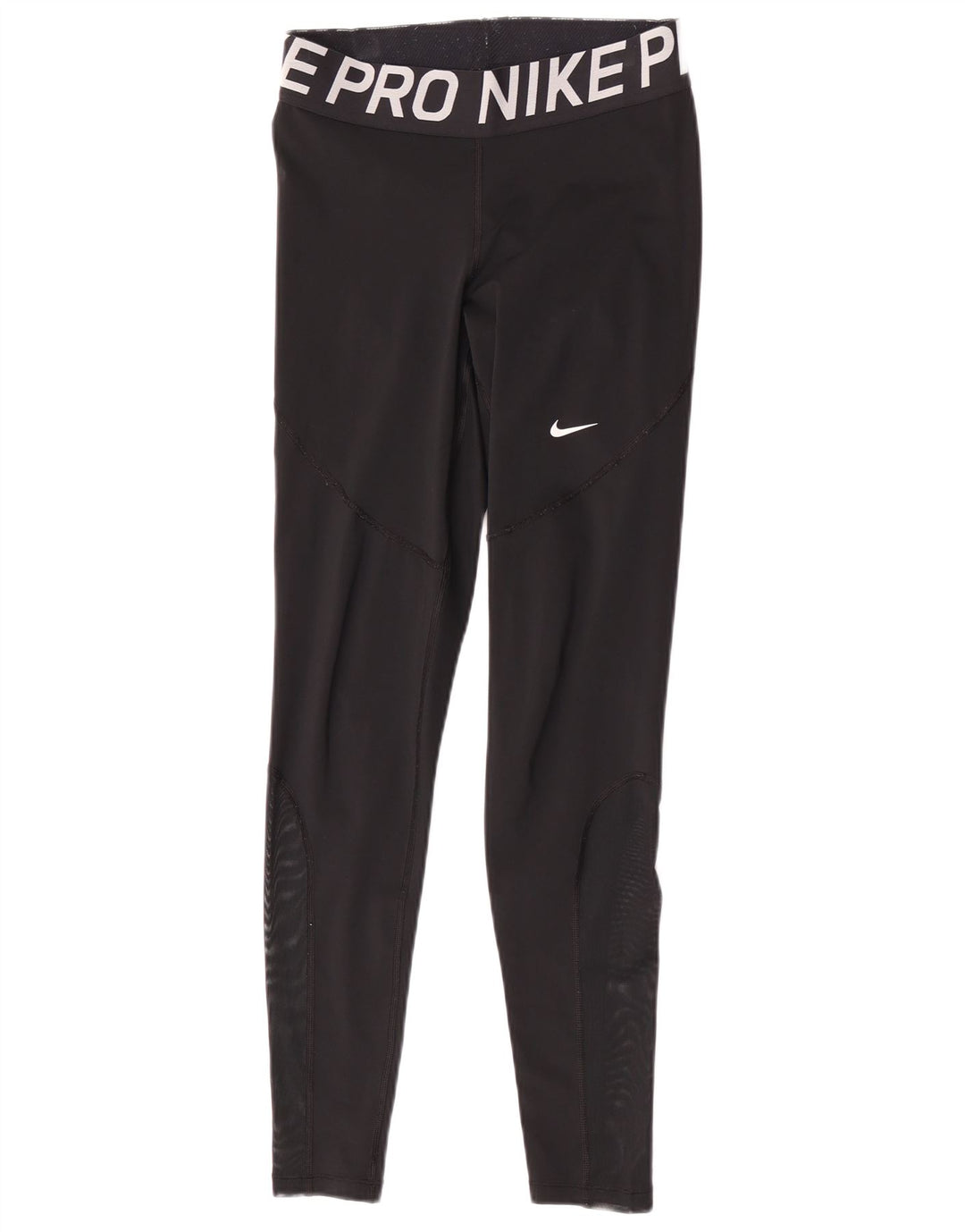 Nike Dame Dri Fit Grafiske Leggings UK 14 Medium Sort