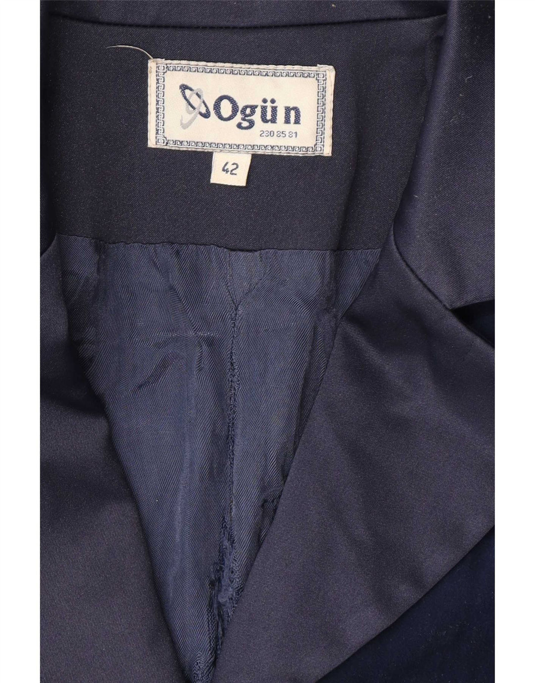 Vintage Dame Longline 4-knaps blazerjakke IT 42 Medium Navy Blue