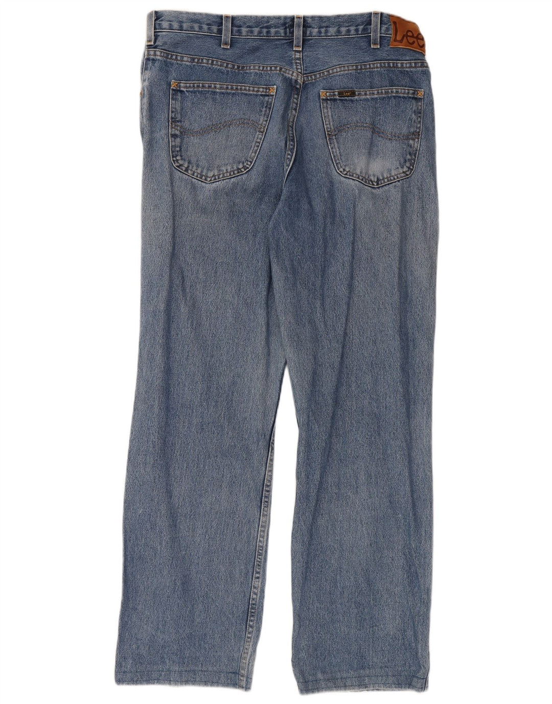 Lee Straight Jeans til mænd W36 L34 blå bomuld