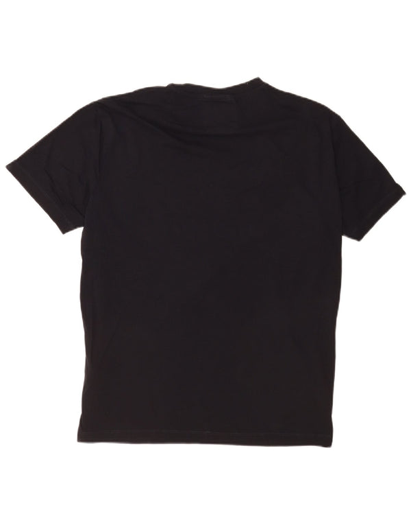 Emporio Armani Herre grafisk T-shirt Top Stor sort bomuld