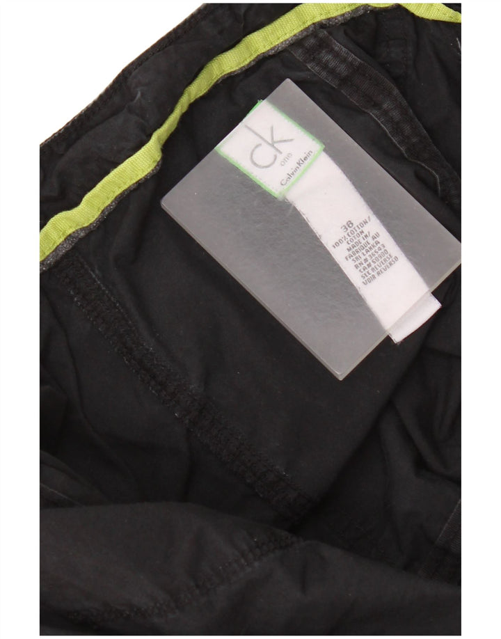 Calvin Klein Herre Cargo Shorts W36 Stor sort bomuld
