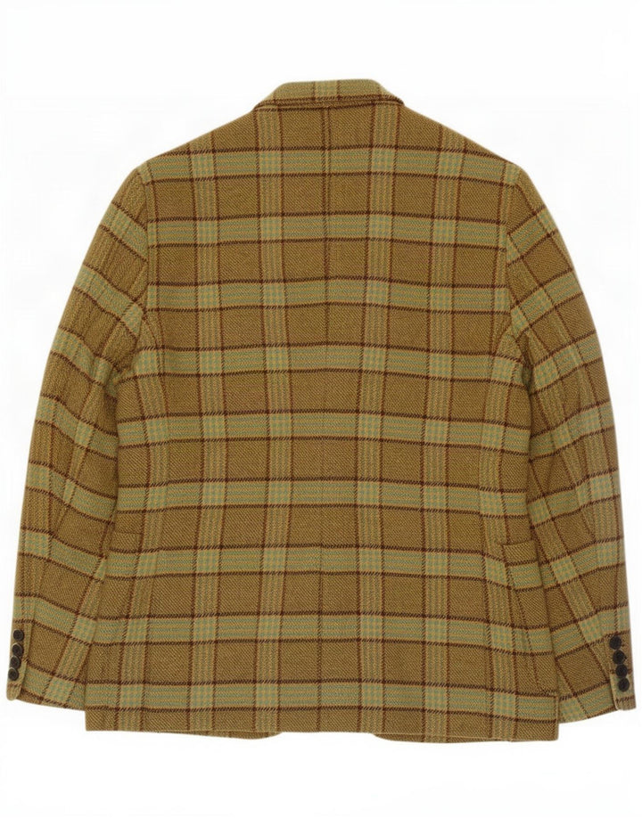 Brooksfield Herre 2-knaps blazerjakke IT 50 Large Khaki Check